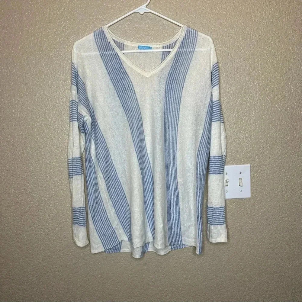 J. McLaughlin womens linen top size medium